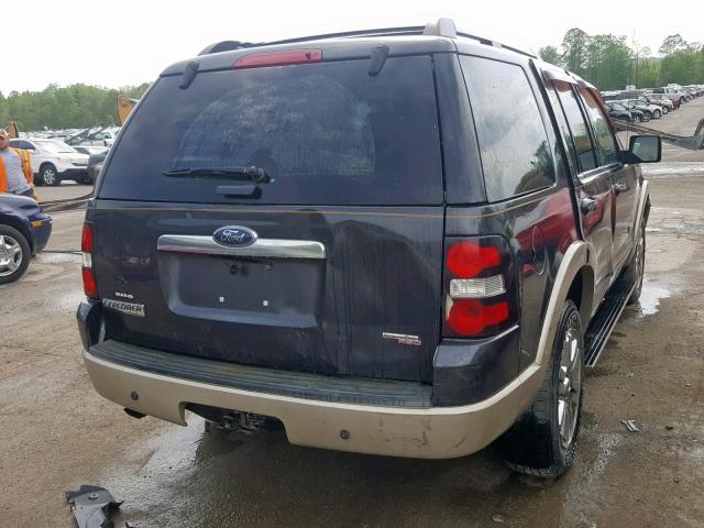 1FMEU74E97UA54663 - 2007 FORD EXPLORER E BLACK photo 4