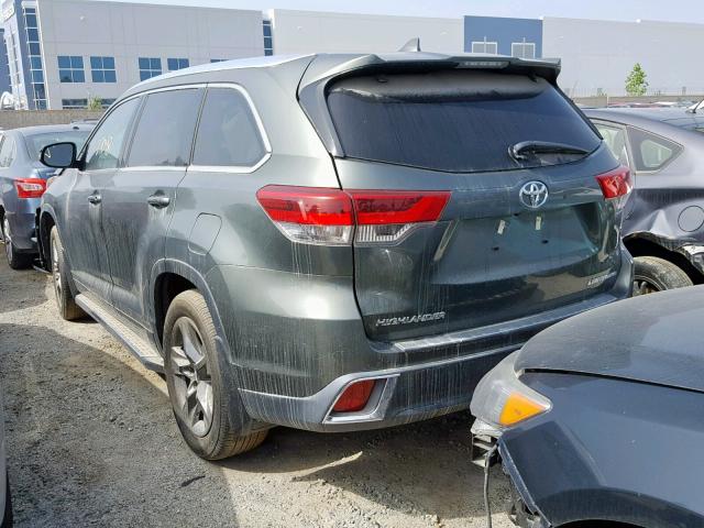 5TDDZRFH2HS420263 - 2017 TOYOTA HIGHLANDER GREEN photo 3