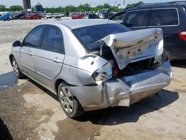 KNAFE121885516772 - 2008 KIA SPECTRA EX SILVER photo 3