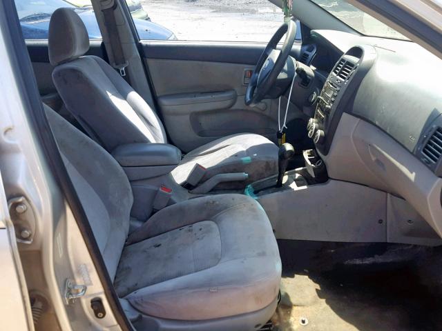 KNAFE121885516772 - 2008 KIA SPECTRA EX SILVER photo 5