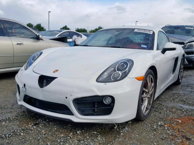 WP0AB2A85GK185966 - 2016 PORSCHE CAYMAN S WHITE photo 2