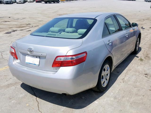 4T1BE46K07U628486 - 2007 TOYOTA CAMRY NEW SILVER photo 4