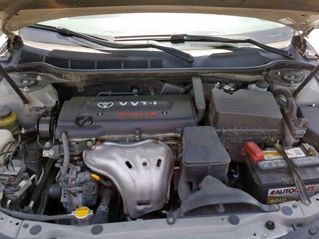 4T1BE46K07U628486 - 2007 TOYOTA CAMRY NEW SILVER photo 7