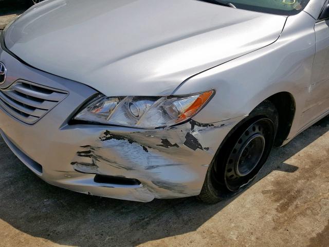 4T1BE46K07U628486 - 2007 TOYOTA CAMRY NEW SILVER photo 9