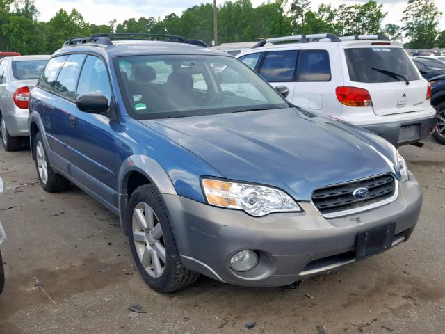 4S4BP61C767325868 - 2006 SUBARU LEGACY OUT BLUE photo 1