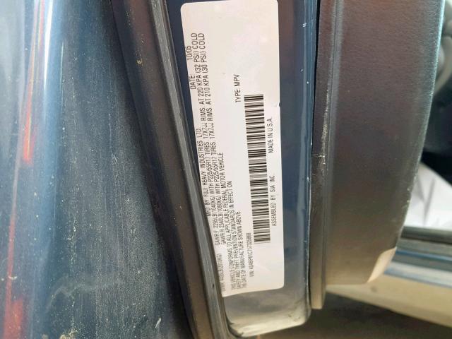 4S4BP61C767325868 - 2006 SUBARU LEGACY OUT BLUE photo 10