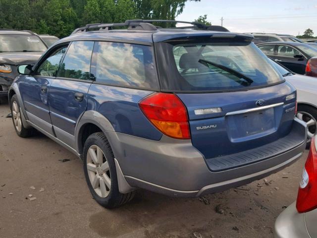 4S4BP61C767325868 - 2006 SUBARU LEGACY OUT BLUE photo 3