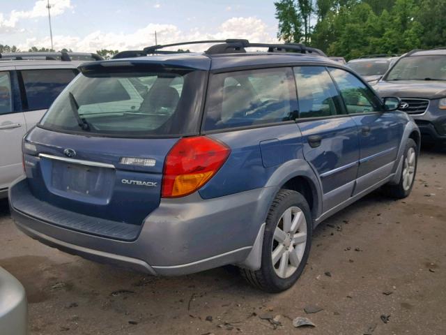 4S4BP61C767325868 - 2006 SUBARU LEGACY OUT BLUE photo 4