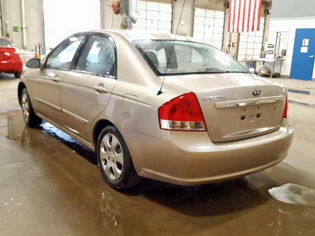 KNAFE121075462642 - 2007 KIA SPECTRA EX GOLD photo 3