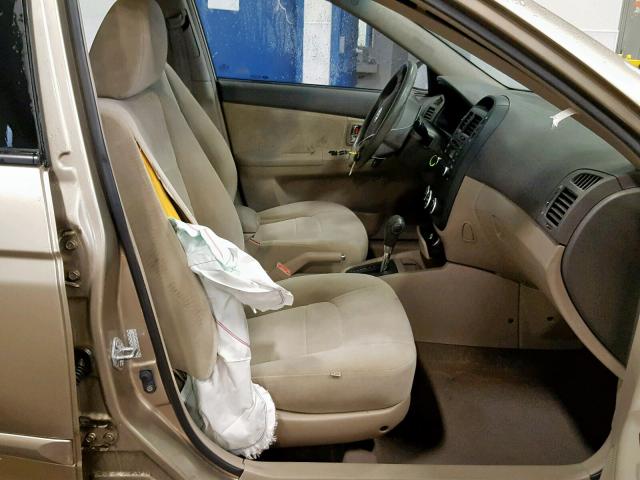 KNAFE121075462642 - 2007 KIA SPECTRA EX GOLD photo 5