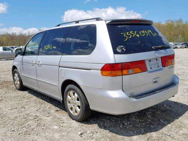 5FNRL18694B120822 - 2004 HONDA ODYSSEY EX SILVER photo 3