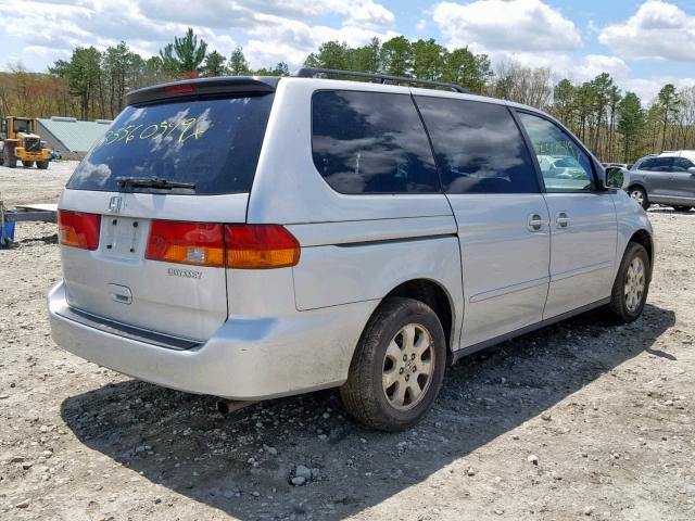 5FNRL18694B120822 - 2004 HONDA ODYSSEY EX SILVER photo 4