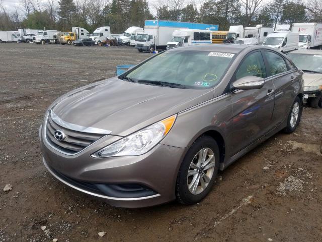 5NPEB4AC9EH872025 - 2014 HYUNDAI SONATA GLS  photo 2