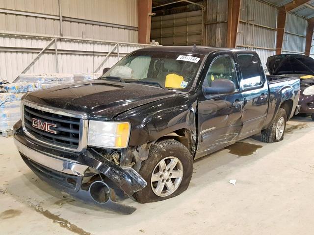 3GTEK13MX7G504825 - 2007 GMC NEW SIERRA BLACK photo 2