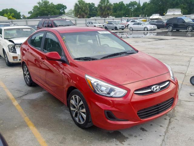 KMHCT4AE4HU277661 - 2017 HYUNDAI ACCENT SE RED photo 1