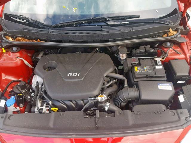 KMHCT4AE4HU277661 - 2017 HYUNDAI ACCENT SE RED photo 7