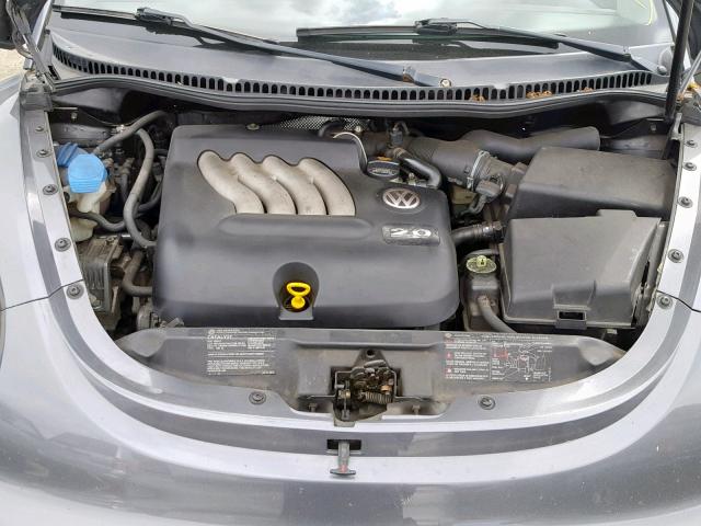 3VWBK31CX5M405846 - 2005 VOLKSWAGEN NEW BEETLE ნაცრისფერი ფოტო 7