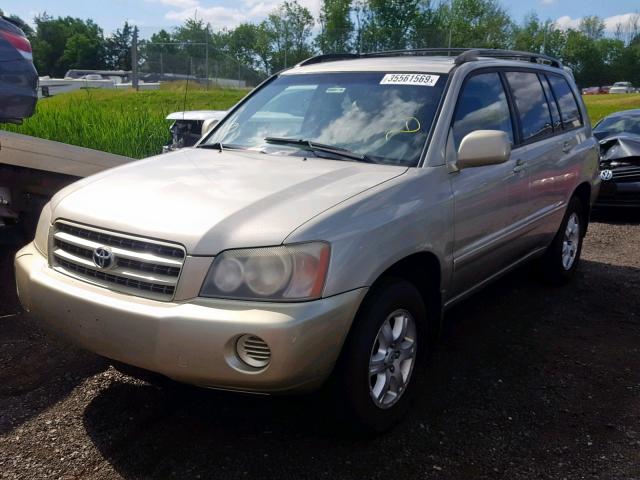 JTEHF21A930103180 - 2003 TOYOTA HIGHLANDER TAN photo 2