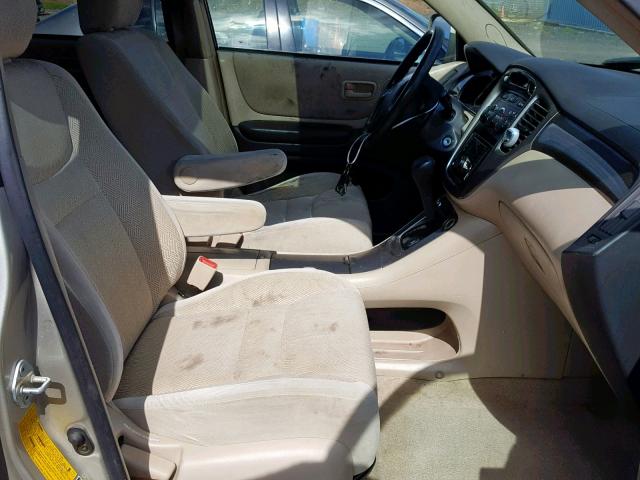 JTEHF21A930103180 - 2003 TOYOTA HIGHLANDER TAN photo 5