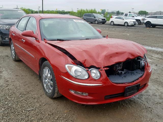 2G4WD582581270466 - 2008 BUICK LACROSSE C RED photo 1