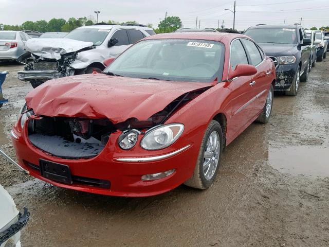 2G4WD582581270466 - 2008 BUICK LACROSSE C RED photo 2