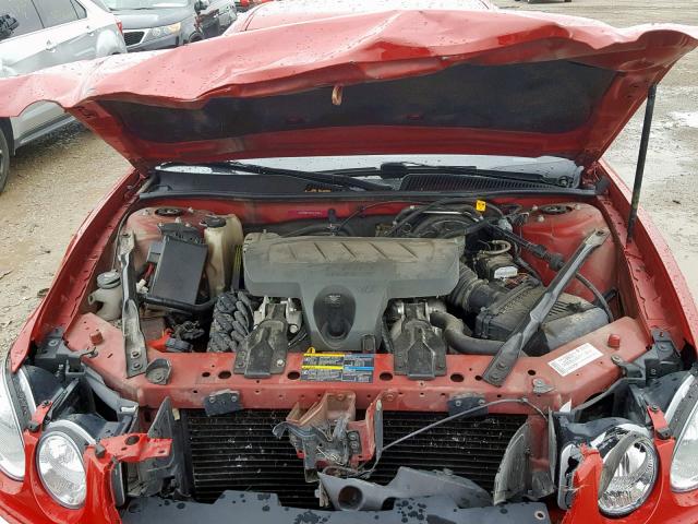 2G4WD582581270466 - 2008 BUICK LACROSSE C RED photo 7