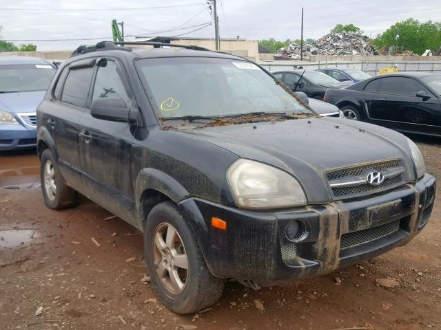 KM8JM12B25U191669 - 2005 HYUNDAI TUCSON GL BLACK photo 9