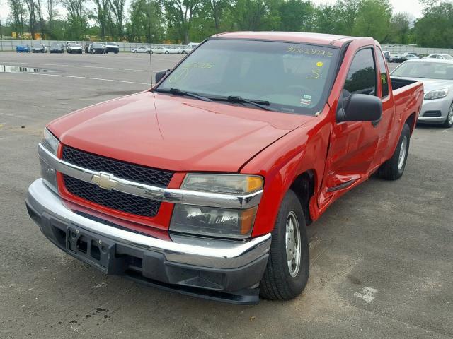 1GCCS196X48156705 - 2004 CHEVROLET COLORADO RED photo 2