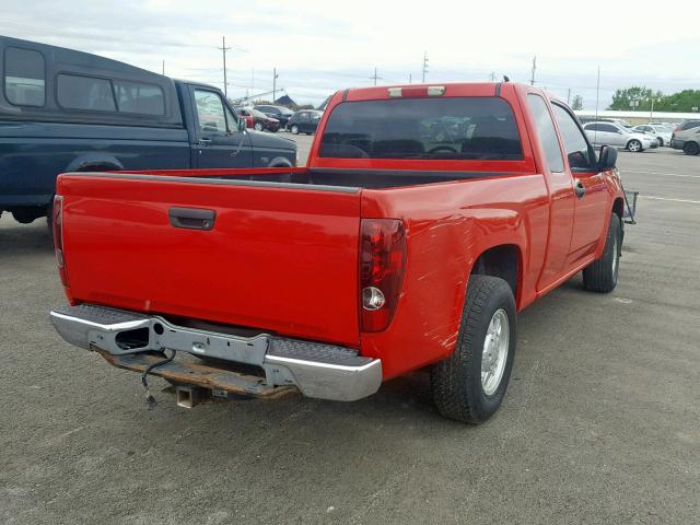 1GCCS196X48156705 - 2004 CHEVROLET COLORADO RED photo 4