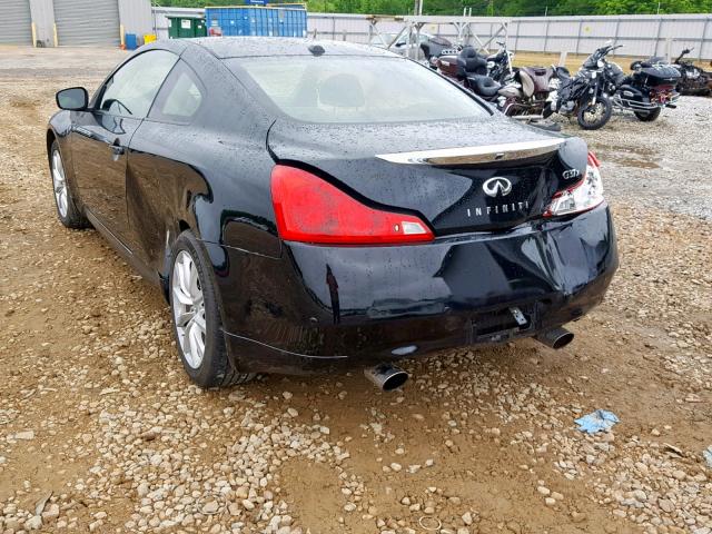 JN1CV6EL3DM981480 - 2013 INFINITI G37 BLACK photo 3