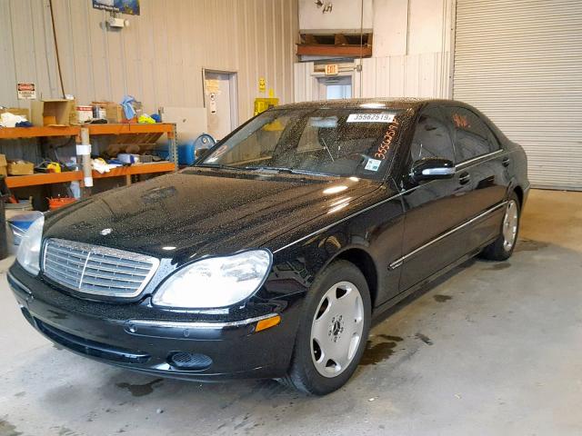 WDBNG78J82A254834 - 2002 MERCEDES-BENZ S 600 BLACK photo 2