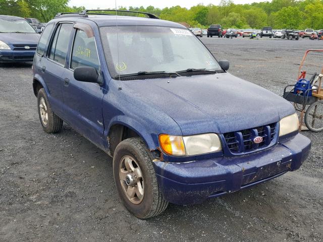 KNDJA7233Y5678192 - 2000 KIA SPORTAGE BLUE photo 1