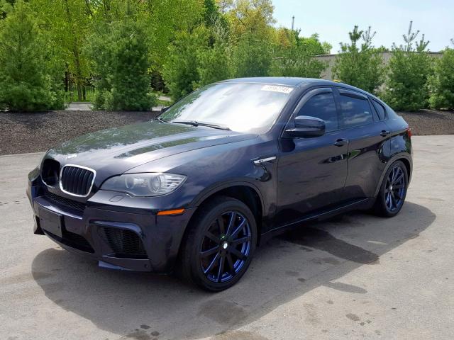 5YMGZ0C59BLK13985 - 2011 BMW X6 M BLACK photo 2