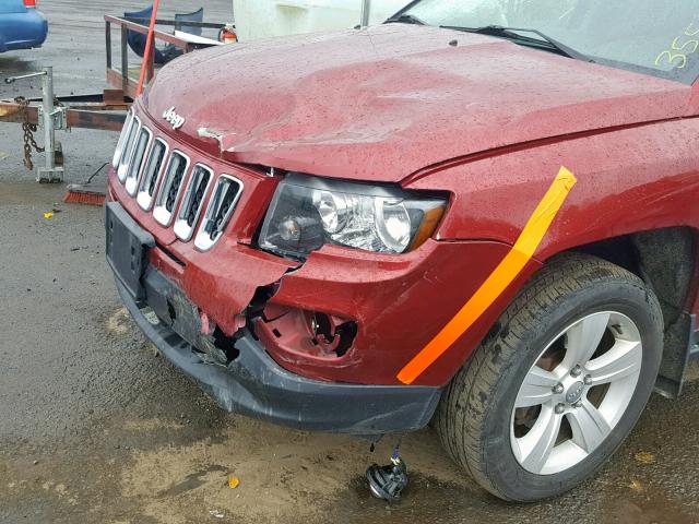1C4NJDBB7ED511729 - 2014 JEEP COMPASS SP 红色 照片 9