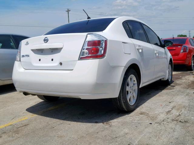 3N1AB61E18L619705 - 2008 NISSAN SENTRA 2.0 WHITE photo 4