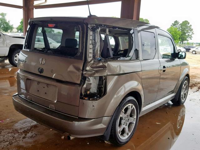 5J6YH18967L011821 - 2007 HONDA ELEMENT SC TAN photo 4