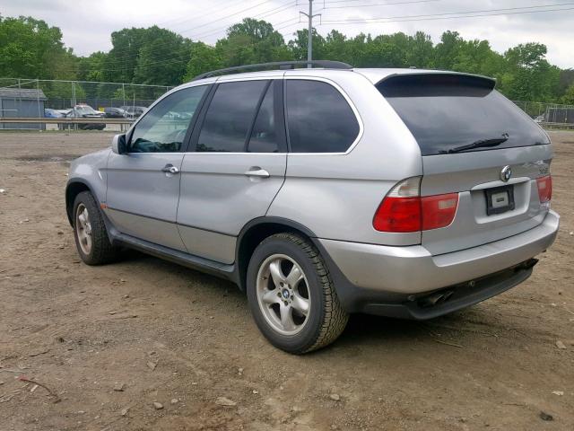 WBAFB33531LH12404 - 2001 BMW X5 4.4I SILVER photo 3