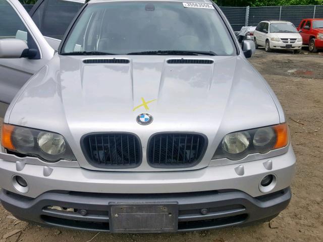 WBAFB33531LH12404 - 2001 BMW X5 4.4I SILVER photo 7