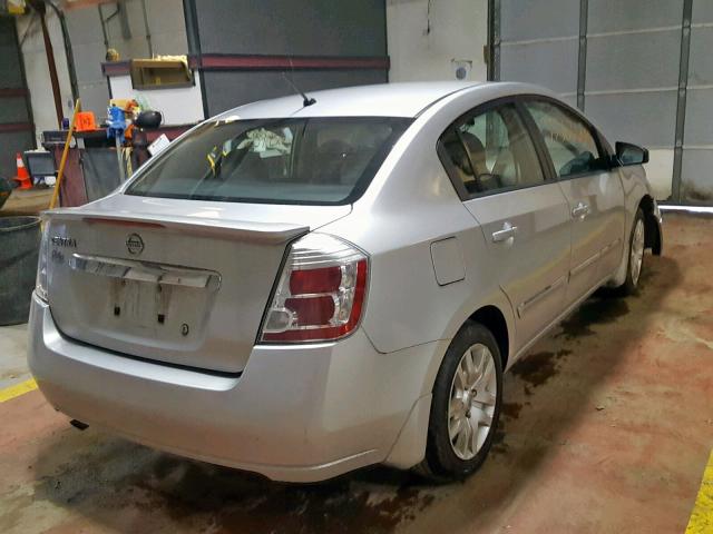 3N1AB6AP7CL731113 - 2012 NISSAN SENTRA 2.0 SILVER photo 4