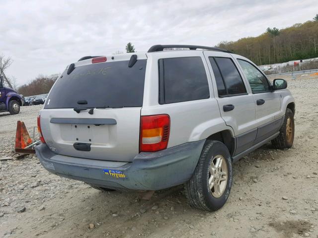 1J4GW48S04C353623 - 2004 JEEP GRAND CHER GRAY photo 4