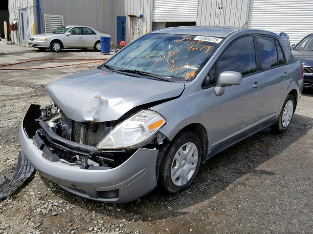 3N1BC1AP5AL421804 - 2010 NISSAN VERSA S GRAY photo 2