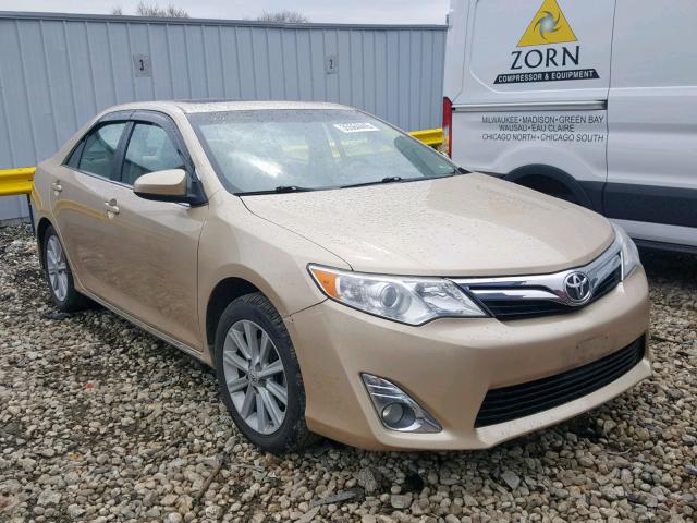 4T4BF1FK3CR203775 - 2012 TOYOTA CAMRY BASE GOLD photo 1