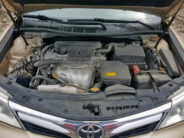 4T4BF1FK3CR203775 - 2012 TOYOTA CAMRY BASE GOLD photo 7