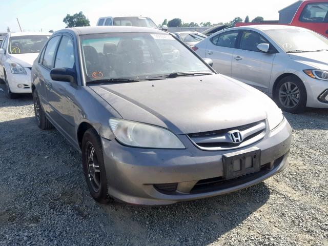 2HGES16345H624234 - 2005 HONDA CIVIC DX V GRAY photo 1