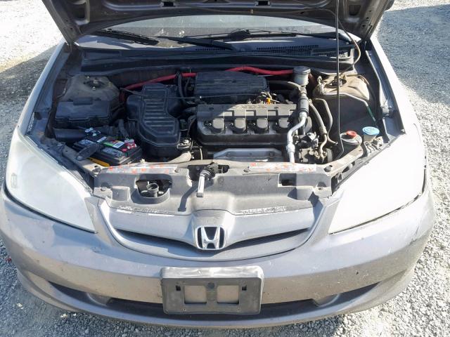 2HGES16345H624234 - 2005 HONDA CIVIC DX V GRAY photo 7