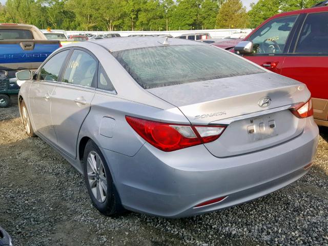 5NPEB4AC3BH122583 - 2011 HYUNDAI SONATA GLS SILVER photo 3