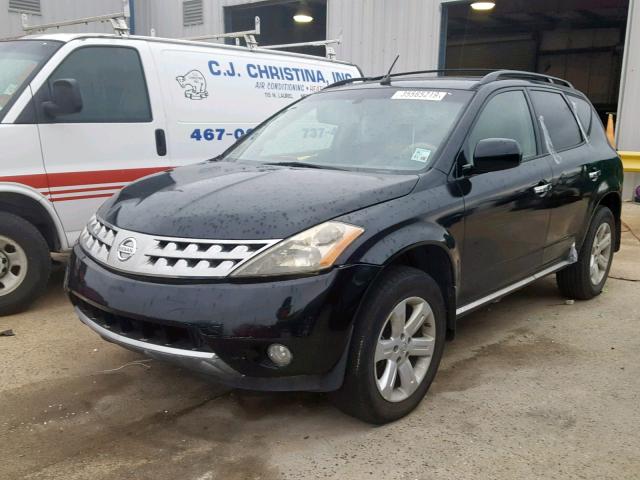 JN8AZ08TX6W406838 - 2006 NISSAN MURANO SL BLACK photo 2