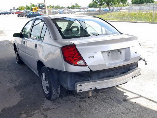 1G8AG52F95Z156761 - 2005 SATURN ION LEVEL SILVER photo 3