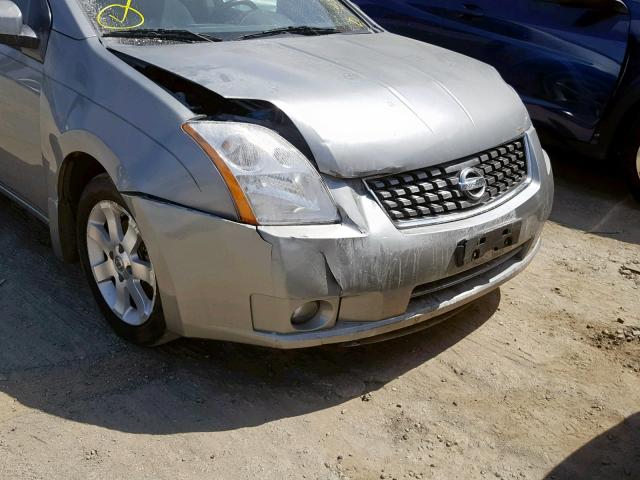 3N1AB61E48L709947 - 2008 NISSAN SENTRA 2.0 GRAY photo 9