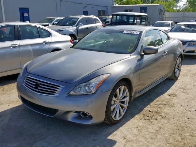 JN1CV6FE0AM354098 - 2010 INFINITI G37 BASE GRAY photo 2